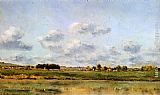 Charles-francois Daubigny Famous Paintings - Banks Of The Loing